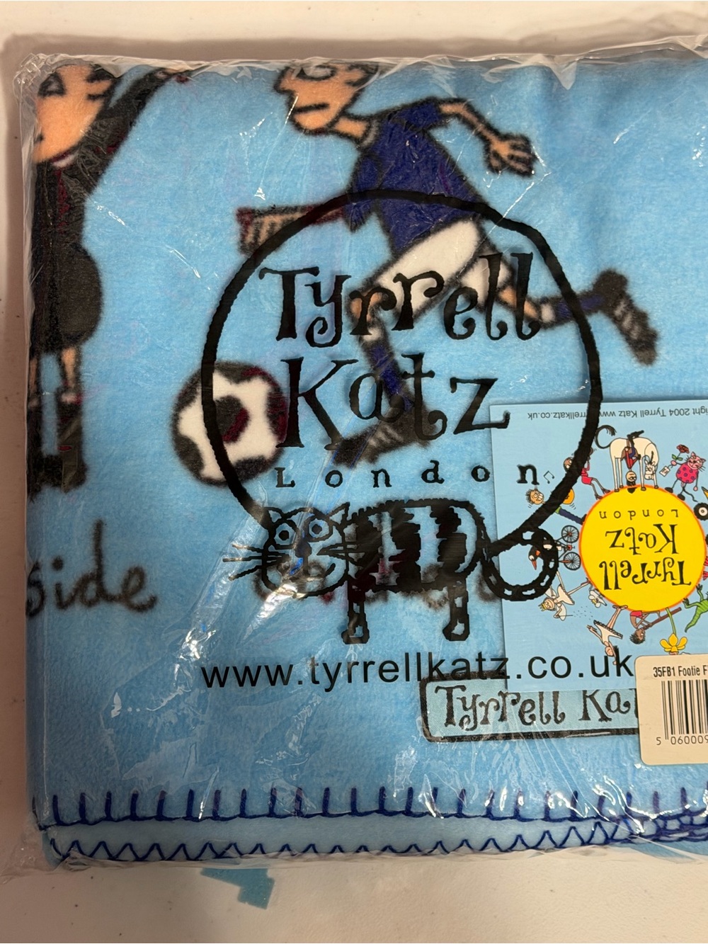 Tyrrell Katz Blue Kids Football Fleece Blanket